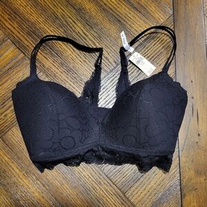 New Aerie Wireless Padded Lace Bra